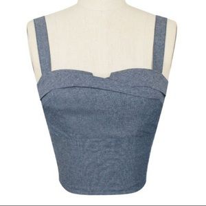 Trashy Diva chambray Trixie top